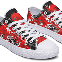 Fashion Printed Couple High Top Canvas Shoes