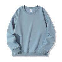 Autumn And Winter American Retro Composite Crew Neck Pullover Sweatshirt Men