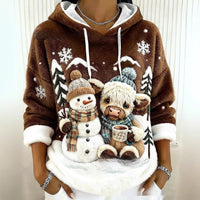 3D Digital-Print Fashionable Casual Womens Hoodie