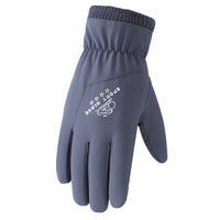 Men's Outdoor Riding Fleece Splash-proof Warm Gloves