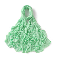 56 Colors Solid Color Modal Scarf Small Size Monochrome Jersey Veil Mercerized Cotton Scarf