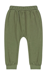 Autumn Boy Letter Print Sweatshirt Army Green Trousers Suit