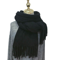 Versatile New Knitted Couple Thickened Warm Wool Scarf