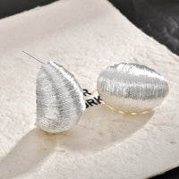 New Stylish Minimalist Metal Irregular Thread Earrings