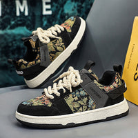 Secret Forest Oil Painting Version Trend Everything Sports Casual Board Shoes