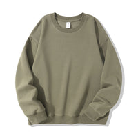 Autumn And Winter American Retro Composite Crew Neck Pullover Sweatshirt Men