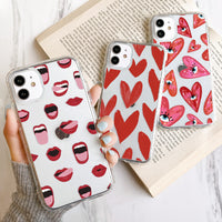 Japanese And Korean Love Full Print Mobile Phone Case Transparent