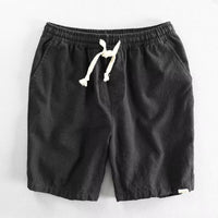 Breathable Ramie Beach Casual Loose Shorts
