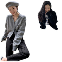 Loose Leisure All-matching Long-sleeved Knitted Cardigan Jacket