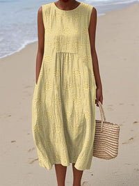 Sleeveless Casual Printed Elegant Dress