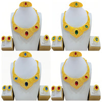 Women's Fashionable Golden New Jewelry Set Decorations