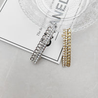 Cold Style Pearl Full Diamond Spring Clip High-grade Chain Elegant Hair Accessories