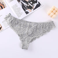 Women's Lace See-through Mesh Jacquard Underwear