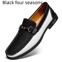 Genuine Leather Moccasins Mens Large Size 47 Casual Shoes