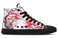 Printed Couple High Top Canvas Shoes