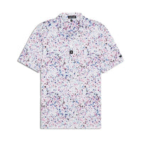 Men's Golf Polo Shirt Printed Sports T-shirt Table Tennis Feather Tennis Suit Quick-drying Top