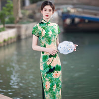 Elegant Modernized Cheongsam For Everyday Wear In A Traditional Chinese Style