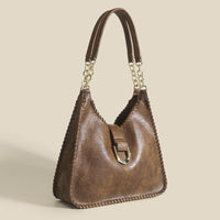 Vintage Weave Soft Leather Shoulder Underarm Bag Handbag