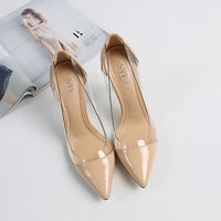 Transparent Nude High Heels Women's Stiletto Heel Summer