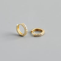 Light-luxury Zircon Hoop Earrings For Women
