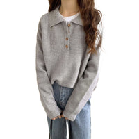 Loose-fitting Long Sleeve Sweater Women