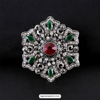 Baroque-style Vintage Crystal Brooch For Men And Women