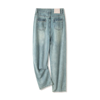 Ladies New Cropped High Waist Baggy Pants