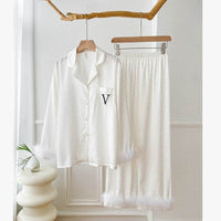 Feather Model Loose Pajamas For Women