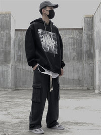 Men's Loose Large Pocket Knitted Sweatpants