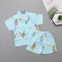 Newborn Gauze Air-Conditioned Pajamas