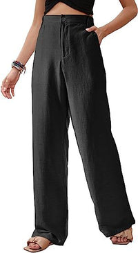 Flowing Casual Button-Down Summer Beach Pants