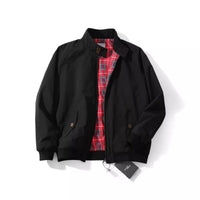American Retro Tough Guy Flight Jacket Stand Collar Coat For Men