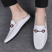 Men's Slip-on Loafer Shoes Large Size Leather Shoes