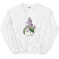 European And American Printed Lilac Sweatshirt