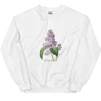 European And American Printed Lilac Sweatshirt