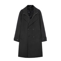 Double Breasted Men's Mid-length Over-the-knee High-grade Trench Coat