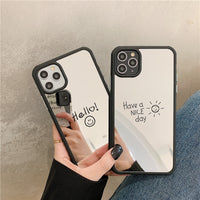 Compatible with Apple , Mobile Phone Case Silicone Personality Creative Smile Face Drop