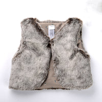 New Arrival baby Girls' Faux Fur vest baby clothing Cute Outerwear baby girl clothes children clothing warm vest