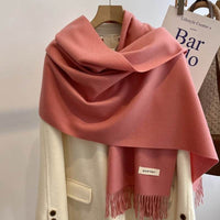 Women's Solid Color Scarf Winter All-matching High-grade Shawl
