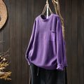 Womens Relaxed Figure-flattering Versatile And Stylish Knit Sweater