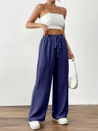 Bestseller Loose-fitting Pocketed Elastic-waist Wide-leg Pants