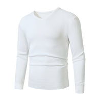 European And American Casual Long-sleeve V-neck Sweater Base Layer