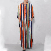 Muslim Southeast Asia Loose And Simple Long Sleeve Middle East Men's Robe