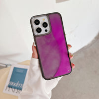 Luminous Quicksand Phone Case Soft Edge Hard Backboard Protective Cover