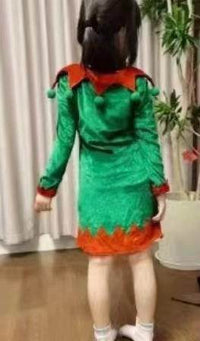 Children's Green Elf Costume Dress