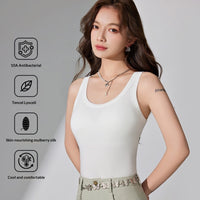 Lyocell Cotton Fixed-cup Padded Strap Camisole