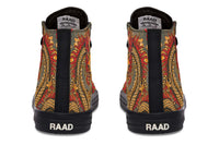 Printed Couple High Top Canvas Shoes