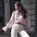 Commuter Tencel Cardigan Top Loose Casual Shirt For Women