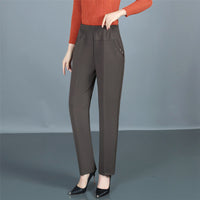 Spring And Autumn Middle-aged Mom Pants Straight-leg Trousers