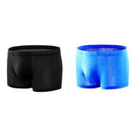 Men's Fashion Simple Solid Color Boxer Briefs